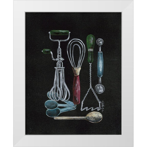 Stir Up Things White Modern Wood Framed Art Print by Norkus, Julie