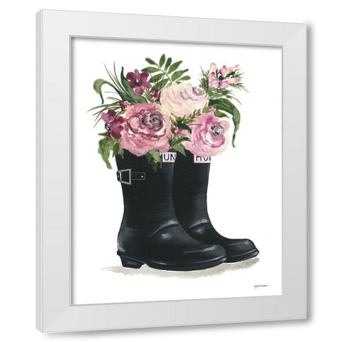 Rain, Rain go Away White Modern Wood Framed Art Print by Norkus, Julie