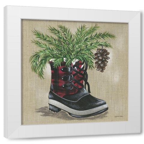 Midwest Winter White Modern Wood Framed Art Print by Norkus, Julie