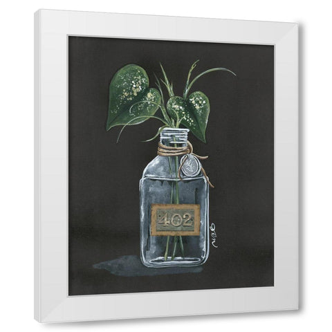 Philodendron White Modern Wood Framed Art Print by Norkus, Julie
