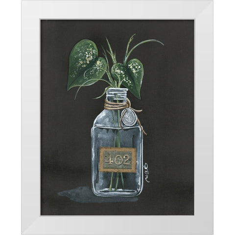 Philodendron White Modern Wood Framed Art Print by Norkus, Julie