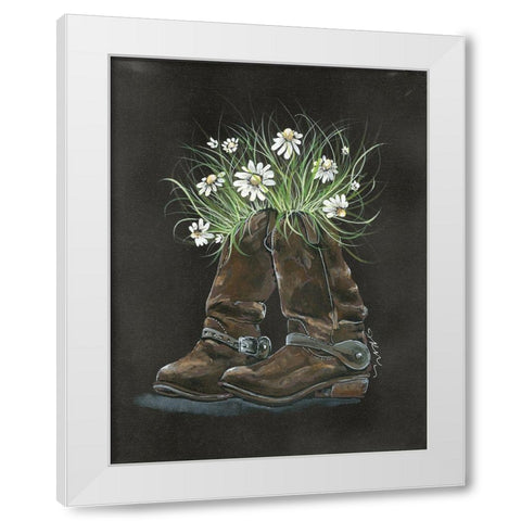 Giddy Up White Modern Wood Framed Art Print by Norkus, Julie