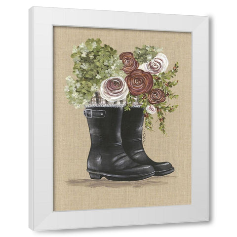 Rain, Rain Go Away White Modern Wood Framed Art Print by Norkus, Julie