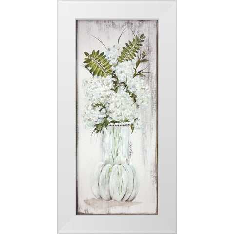Light And Airy Hydrangea White Modern Wood Framed Art Print by Norkus, Julie