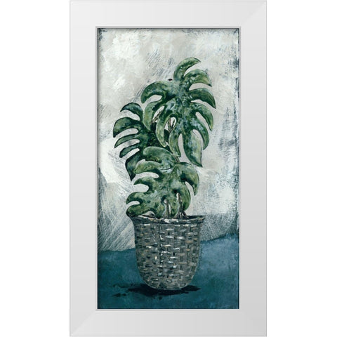 Boho Monstera White Modern Wood Framed Art Print by Norkus, Julie
