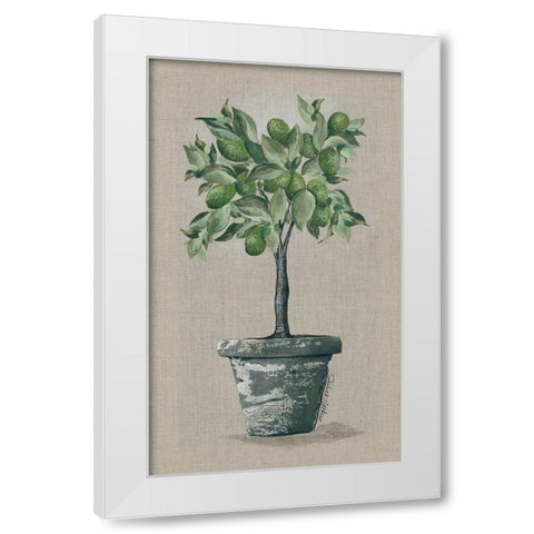 Lime Tree White Modern Wood Framed Art Print by Norkus, Julie