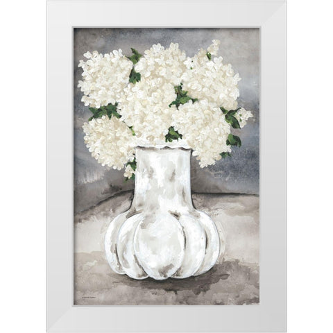 Snowball Hydrangea White Modern Wood Framed Art Print by Norkus, Julie