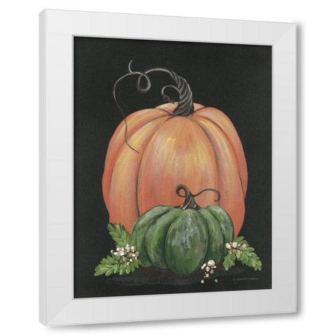 Pumpkin and Talloberry White Modern Wood Framed Art Print by Norkus, Julie