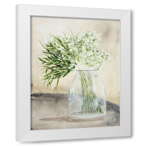 Simple Hydrangea White Modern Wood Framed Art Print by Norkus, Julie
