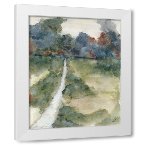 Far Away 1   White Modern Wood Framed Art Print by Norkus, Julie