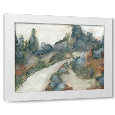 Far Away 2  White Modern Wood Framed Art Print by Norkus, Julie
