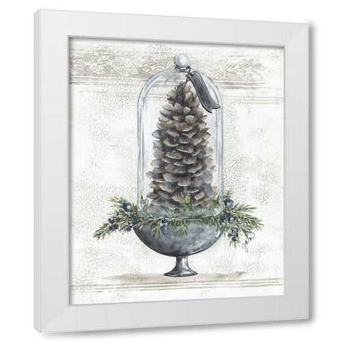 Sugar Cone Under Glass White Modern Wood Framed Art Print by Norkus, Julie