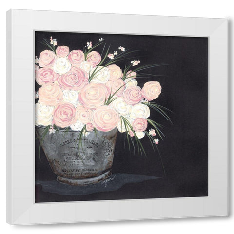 Ranunculus Spray Pink White Modern Wood Framed Art Print by Norkus, Julie