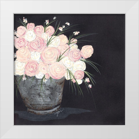 Ranunculus Spray Pink White Modern Wood Framed Art Print by Norkus, Julie