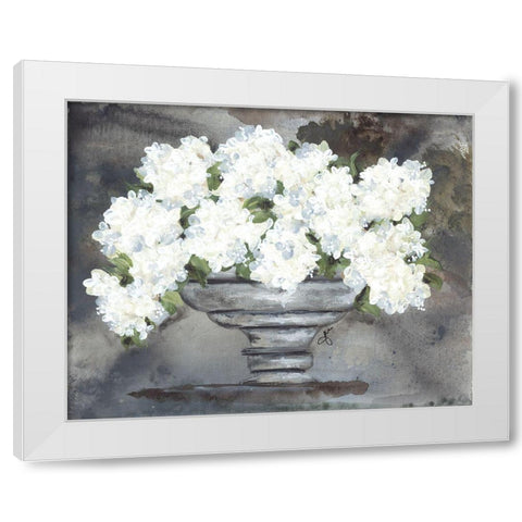 Snowball Hydrangeas I White Modern Wood Framed Art Print by Norkus, Julie