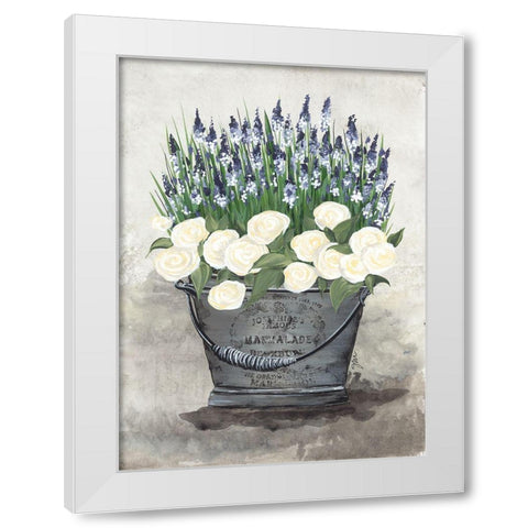 Pail of Poises White Modern Wood Framed Art Print by Norkus, Julie