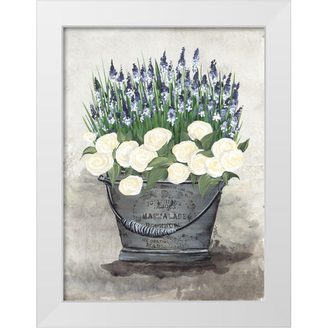 Pail of Poises White Modern Wood Framed Art Print by Norkus, Julie