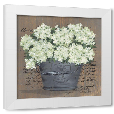 Heavenly Hydrangeas II White Modern Wood Framed Art Print by Norkus, Julie