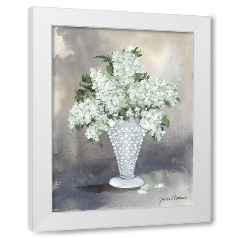 Hobnail Lilacs White Modern Wood Framed Art Print by Norkus, Julie