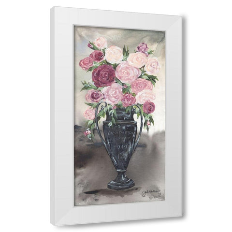 Ranunculus Topiary White Modern Wood Framed Art Print by Norkus, Julie
