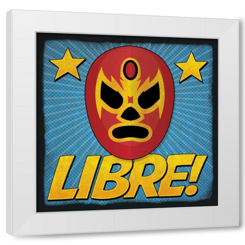 Libre! White Modern Wood Framed Art Print by Rader, Lauren