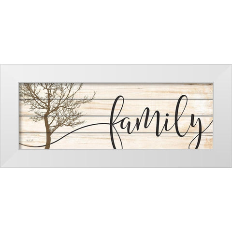 Family     White Modern Wood Framed Art Print by Rader, Lauren