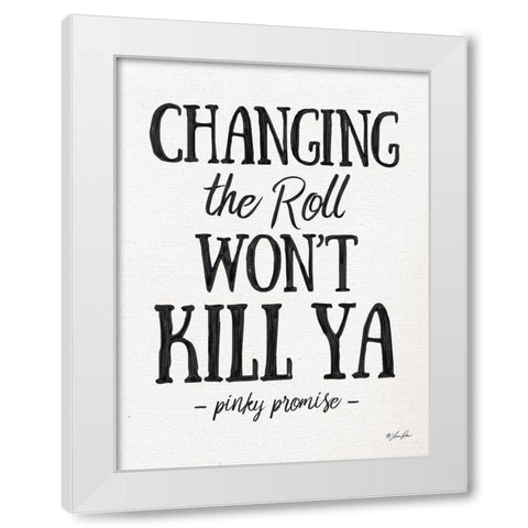 Changing the Roll White Modern Wood Framed Art Print by Rader, Lauren