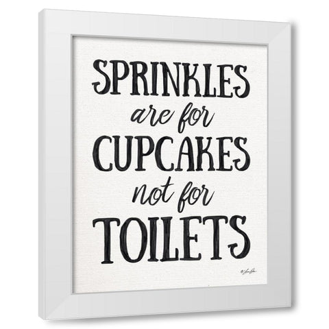 Sprinkles White Modern Wood Framed Art Print by Rader, Lauren