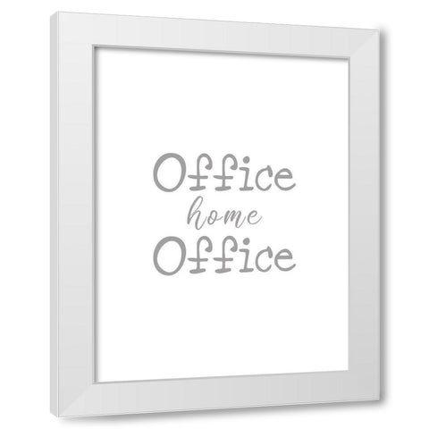 Office Home Office White Modern Wood Framed Art Print by Rader, Lauren