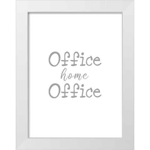 Office Home Office White Modern Wood Framed Art Print by Rader, Lauren