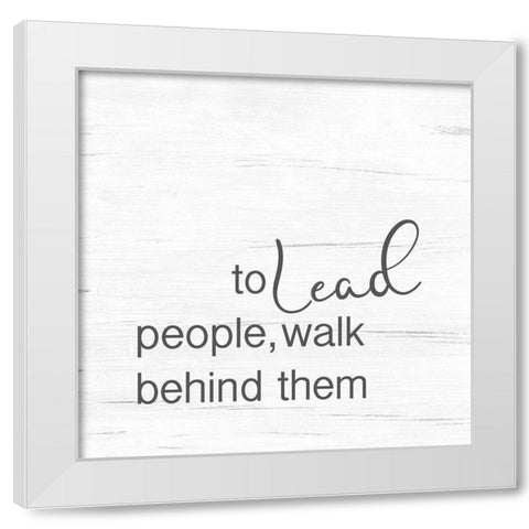 Lead White Modern Wood Framed Art Print by Rader, Lauren