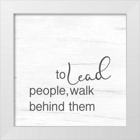 Lead White Modern Wood Framed Art Print by Rader, Lauren