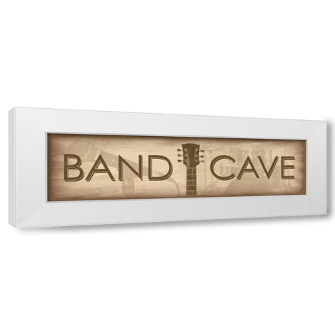 Band Cave White Modern Wood Framed Art Print by Rader, Lauren