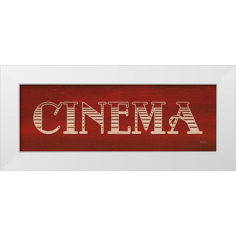 Cinema White Modern Wood Framed Art Print by Rader, Lauren