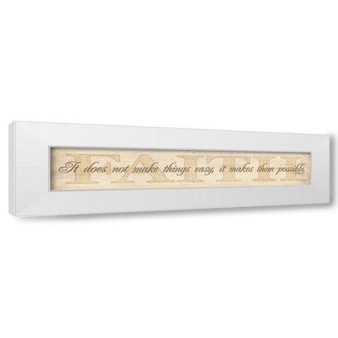 Faith White Modern Wood Framed Art Print by Rader, Lauren