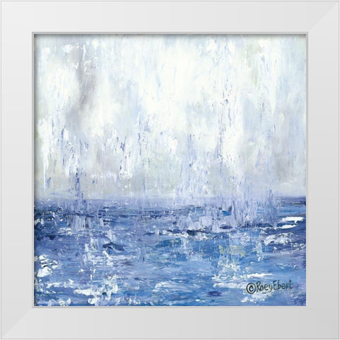 Rainy Day View White Modern Wood Framed Art Print by Ebert, Roey