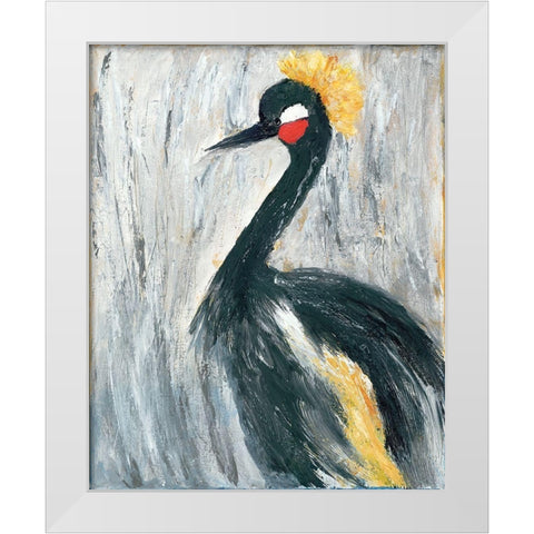 If the Crown Fits    White Modern Wood Framed Art Print by Ebert, Roey