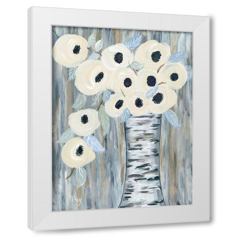 Blooming Birch Vase I White Modern Wood Framed Art Print by Ebert, Roey