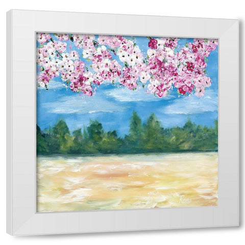 Looking Up White Modern Wood Framed Art Print by Ebert, Roey