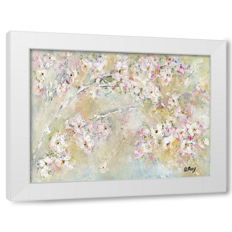 Branching Out White Modern Wood Framed Art Print by Ebert, Roey