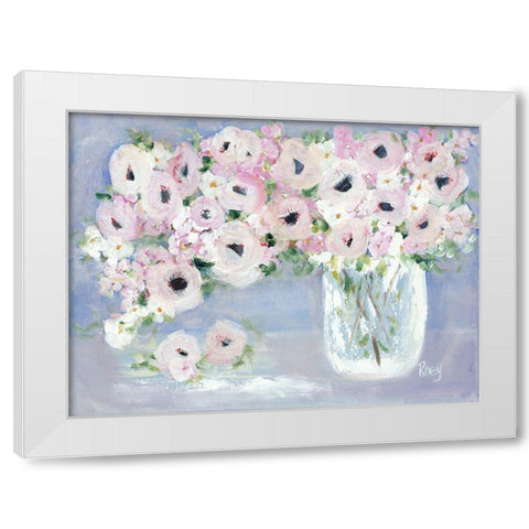 Beauty Overflows I White Modern Wood Framed Art Print by Ebert, Roey