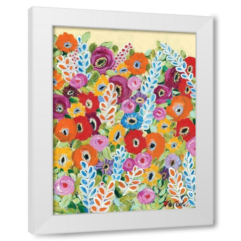 Whimsy White Modern Wood Framed Art Print by Ebert, Roey
