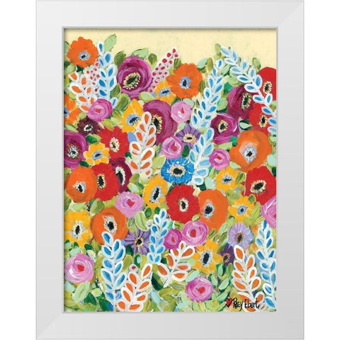 Whimsy White Modern Wood Framed Art Print by Ebert, Roey