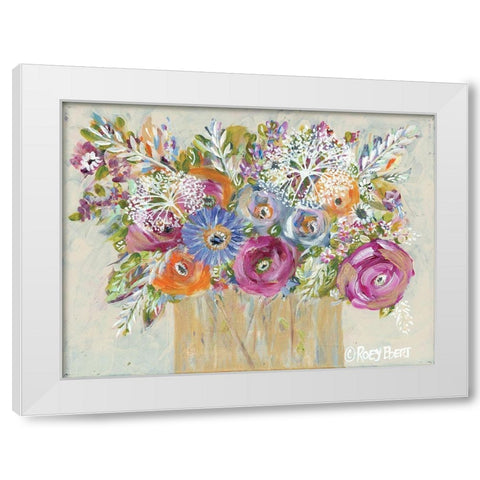 Golden Vase I White Modern Wood Framed Art Print by Ebert, Roey