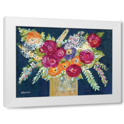 Golden Vase II White Modern Wood Framed Art Print by Ebert, Roey