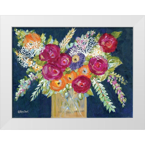 Golden Vase II White Modern Wood Framed Art Print by Ebert, Roey