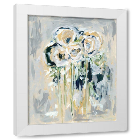 Touch of Elegance White Modern Wood Framed Art Print by Ebert, Roey