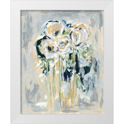 Touch of Elegance White Modern Wood Framed Art Print by Ebert, Roey