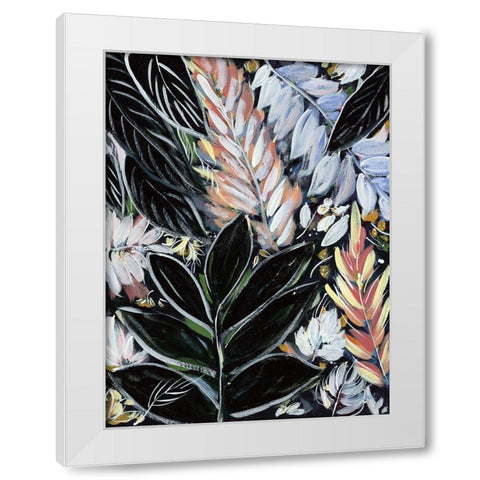 Dark Palms I White Modern Wood Framed Art Print by Ebert, Roey