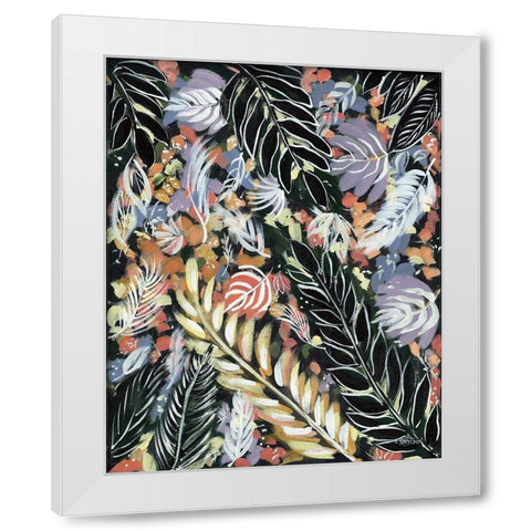 Dark Palms III White Modern Wood Framed Art Print by Ebert, Roey